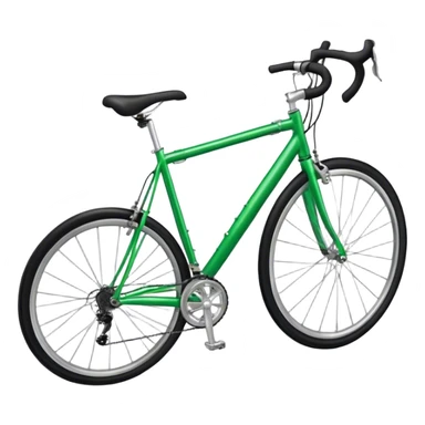 Green road bike sticker