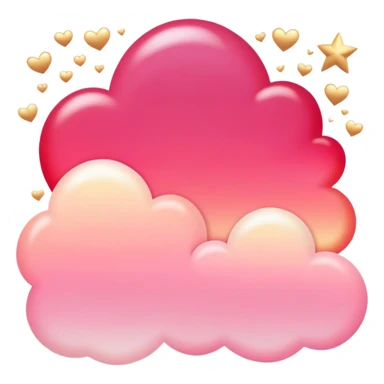 Divine ethereal Romantic pink-red-gold pastel lush gradients aesthetic sticker