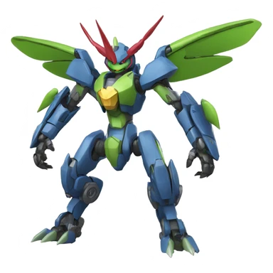 WereGarurumon-Flygon-Medabot-Mecha full body sticker