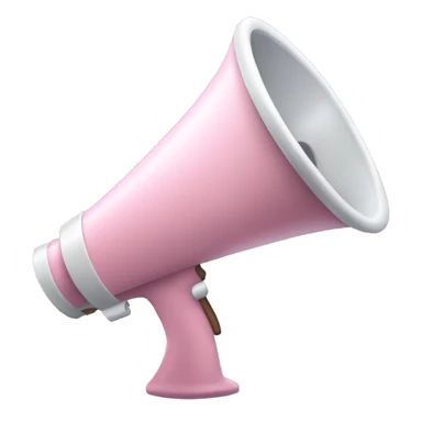 Light Pink megaphone sticker