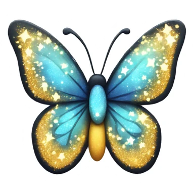 Butterfly with sparkles sticker