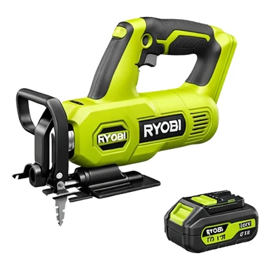 RYOBI ONE+ 18V Cordless Reciprocating saw battery  sticker