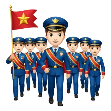 banner carrier Parade Marchers sticker