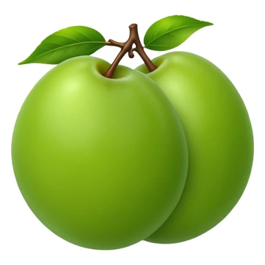 green plum sticker