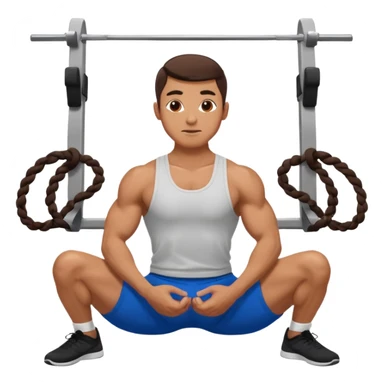 man doing Russian twist sticker