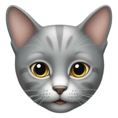 Petit chat gris sticker