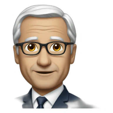 French president sticker