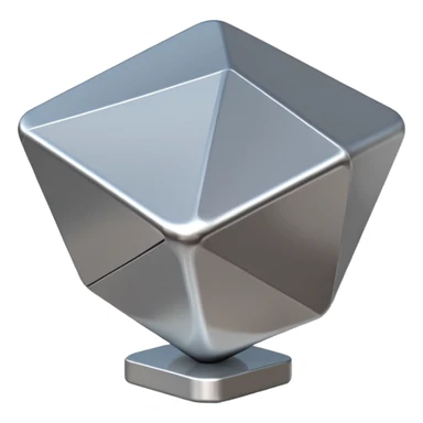 A modern abstract sculpture sticker