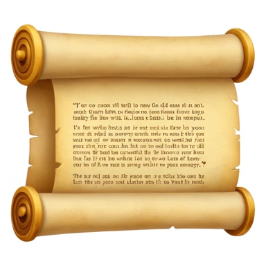 Scroll with quote
 sticker