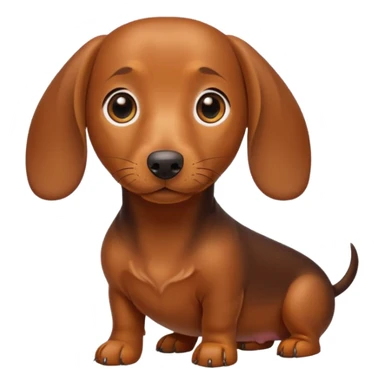 Dachshund brown sticker