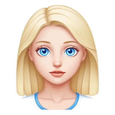 Laura blue eyes  sticker