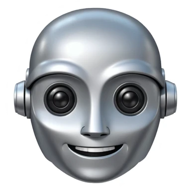 I want an AI related emoji which represents a chat bot assistant. sticker