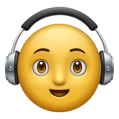 Ein gelber runder Emoji mit geschlossenen augen Augen. Total im moment. Glücklich, leichtes lächeln. Verträumt. Leichtigkeit. Freiheit. Overearkopfkörer auf dem kopf sticker