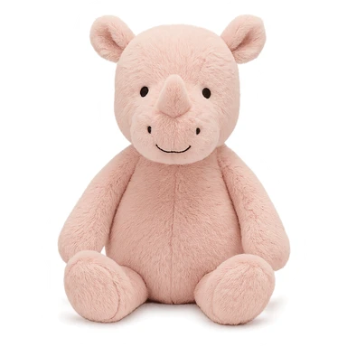jellycat stuffed plush baby pink rhinoceros sticker