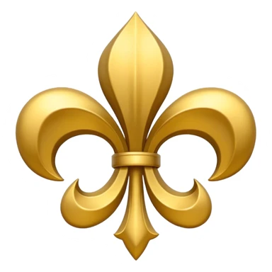 Flor de Lis ouro sticker