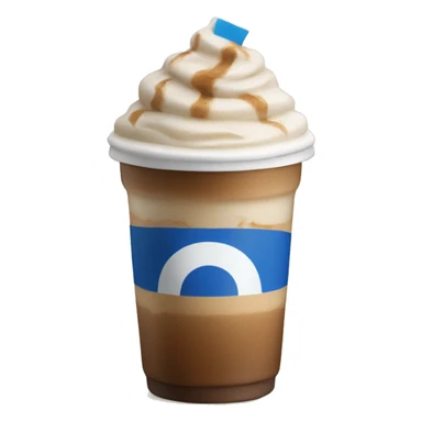 Greek frappe coffee sticker