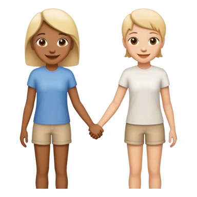 lesbian couple holding hands sticker