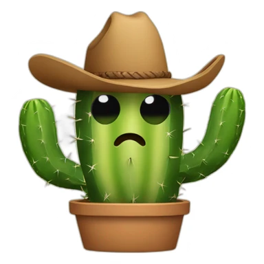 cactus cowboy sticker