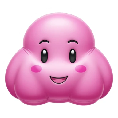   Murakami style inflatable pink concha art sticker