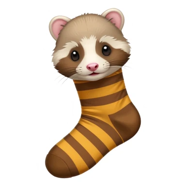 Ferret in a Sock sticker