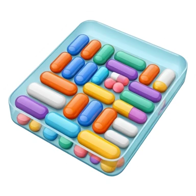 cartela de remedio sticker