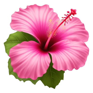 Mystical hibiscus flower pink  sticker