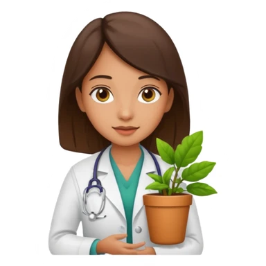 girl doctors Carrying Plants sticker