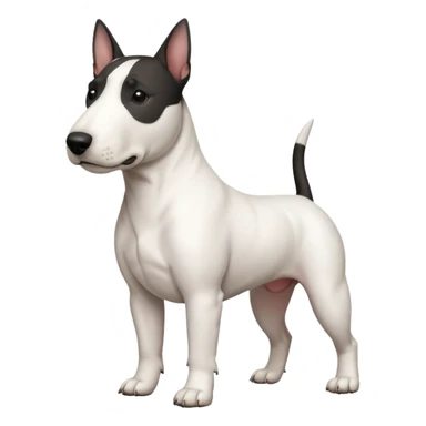 Black face bull terrier sticker