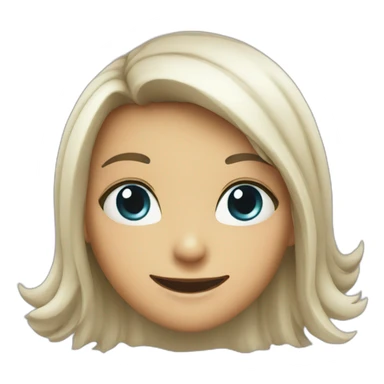 girl face witch smile sticker