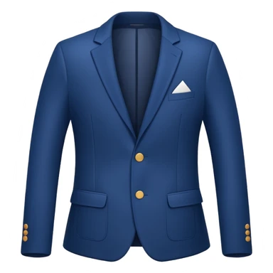 plain isolated blue blazer sticker