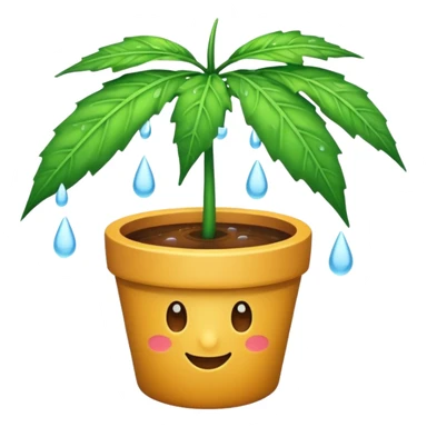 raining potleaf sticker