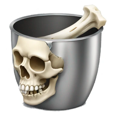 bone into metal pot sticker