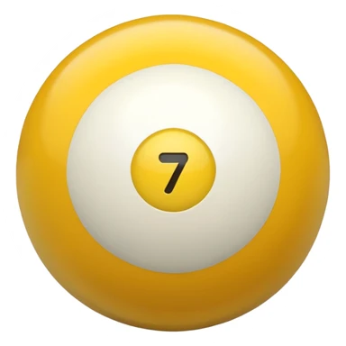billiard ball 7 number sticker