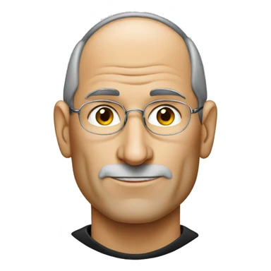 Steve Jobs wearing earrings  sticker