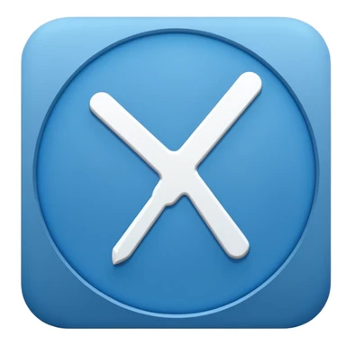 A white tick symbol on blue circle similar to verified badge sticker