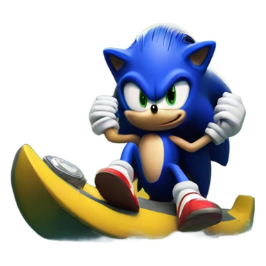sonic the hedgehog in the bayou  sticker