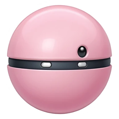 light pink color pocketmon ball sticker