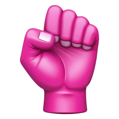 Pink power fist  sticker