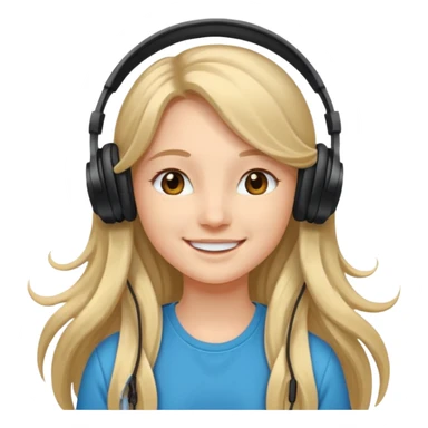 Headphones princess sticker