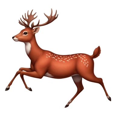 A wall drawing of running deer painted in earthy red pigment.















 sticker