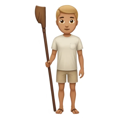 mans wooden leg sticker