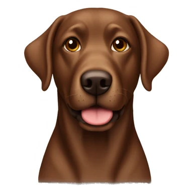 Brown lab with curly hair sticker