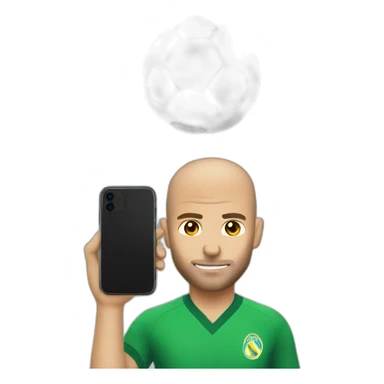 phone on head zidane sticker
