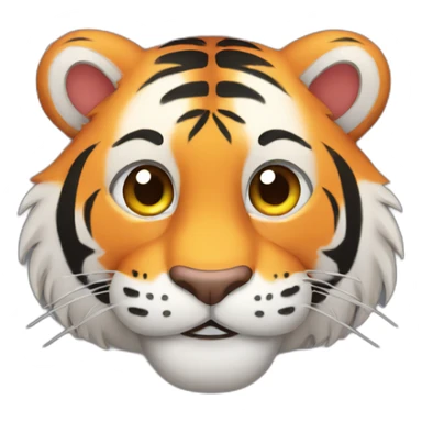 happy tiger sticker