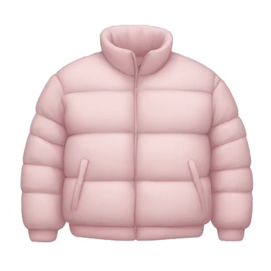 light pink puffer jacket sticker
