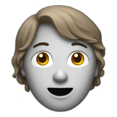 a person who have a question sticker