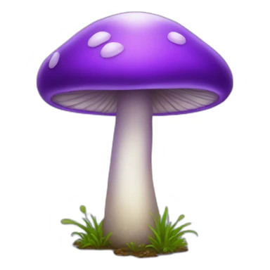 purple mushroom sticker