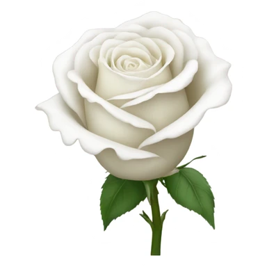 white rose sticker