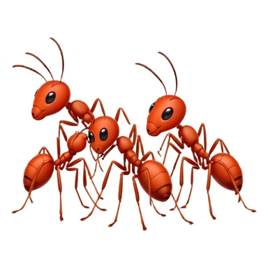 cute red ants sticker