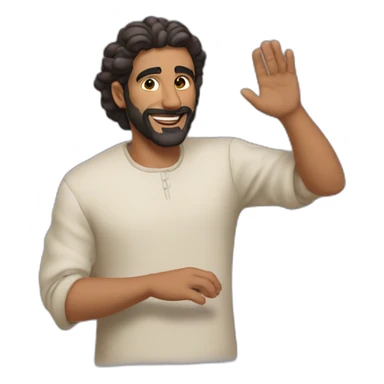 Abu Obaida making with his hand ☝️ sticker